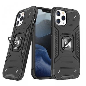 Wozinsky Ring Armor etui iPhone 14 Pro pancerny hybrydowy pokrowiec + magnetyczny uchwyt czarny