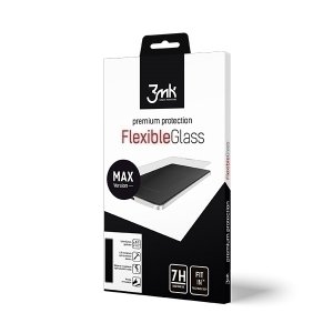 3MK FlexibleGlass Max Huawei P Smart biały/white, Szkło Hybrydowe z wzmocnionymi krawędziami
