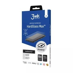 3MK HardGlass Max Privacy iPhone 14 Pro 6,1 czarny/black, FullScreen Glass