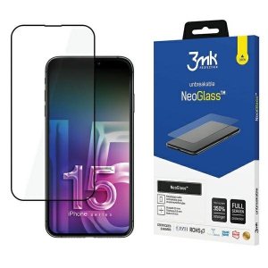 3MK NeoGlass iPhone 15 Pro 6.1 czarny/black