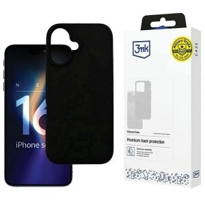 3MK Silicone Case iPhone 16 6.1 czarny/black