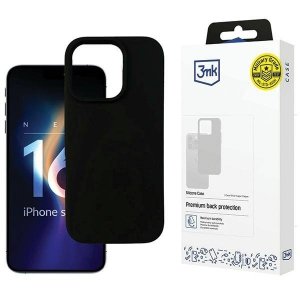 3MK Silicone Case iPhone 16 Pro 6.3czarny/black