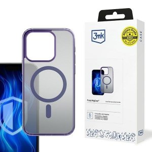 3MK Frosty MagCase iPhone 16 Profioletowy/purple