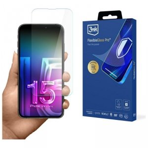 Szkło hybrydowe 3MK FlexibleGlass Pro do Apple iPhone 15 Pro