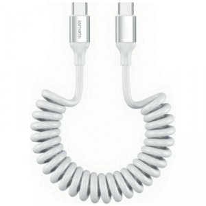 Kabel 4smarts spiralny USB-C do USB-C    240W biały