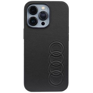 Audi Synthetic Leather iPhone 13 Pro / 13 6.1 czarny/black hardcase AU-TPUPCIP13P-TT/D1-BK