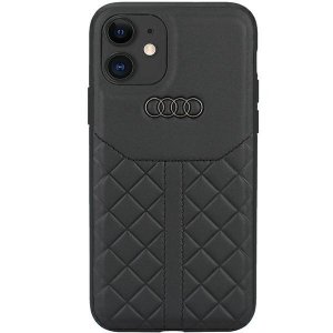 Audi Genuine Leather iPhone 11 / Xr 6.1 czarny/black hardcase AU-TPUPCIP11R-Q8/D1-BK