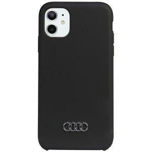 Audi Silicone Case iPhone 11 / Xr 6.1 czarny/black hardcase AU-LSRIP11-Q3/D1-BK