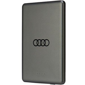 Audi Powerbank indukcyjny 15W 5000mAhszary/grey Big Logo MagSafe AU-MWPB5000-GT/D1-GY