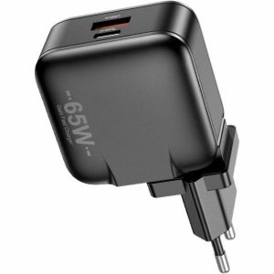 AWEI GaN 65W – Szybka Ładowarka Sieciowa USB-C + USB-A (Dual Port)
