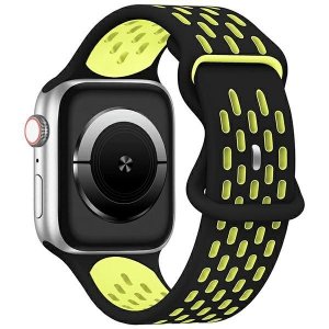 Beline pasek Apple Watch New SportSilicone 42/44/45/49mm czarno-żółty black/yellow box
