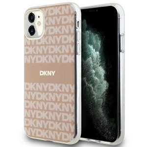 DKNY DKHMN61HRHSEP iPhone 11 / Xr6.1 różowy/pink hardcase IML Mono & Stripe MagSafe
