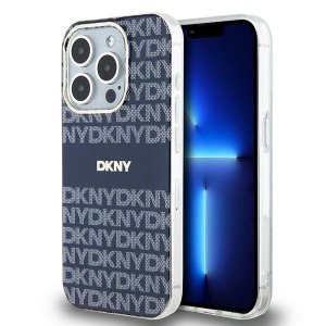 DKNY DKHMP15LHRHSEB iPhone 15 Pro6.1 niebieski/blue hardcase IML Mono & Stripe MagSafe