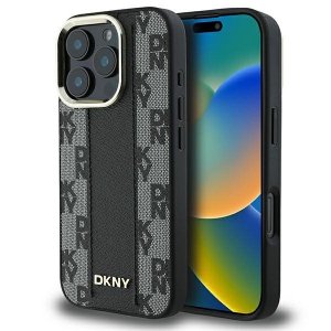 DKNY DKHMP16LPCPVSLK iPhone 16 Pro6.3 czarny/black hardcase Checkered Pattern Magsafe