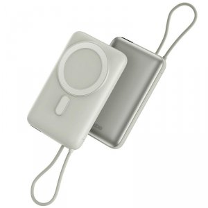 PowerBank Bazic Fusion Mag 10000mAh      MagSafe kabel USB-C szary