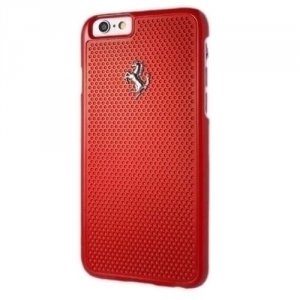 Ferrari Hardcase FEPEHCP6RE iPhone 6/6S perforated aluminium czerwony/red