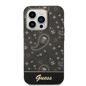 Guess GUHCP14LHGBNHK iPhone 14 Pro 6,1 czarny/black hardcase Bandana Paisley