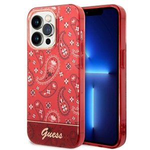 Guess GUHCP14XHGBNHR iPhone 14 Pro Max 6,7 czerwony/red hardcase Bandana Paisley