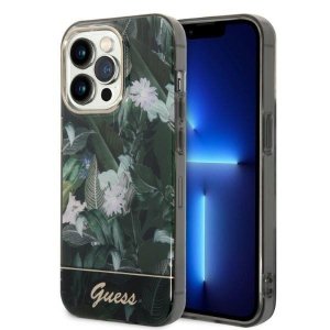 Guess GUHCP14LHGJGHA iPhone 14 Pro 6,1 zielony/green hardcase Jungle Collection