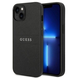 Guess GUHCP14MPSASBBK iPhone 14 Plus / 15 Plus 6.7 czarny/black Saffiano Strap