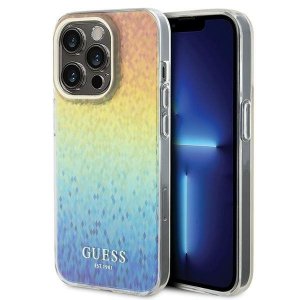 Guess GUHCP14XHDECMI iPhone 14 Pro Max 6.7 wielokolorowy hardcase IML Faceted Mirror Disco Iridescent
