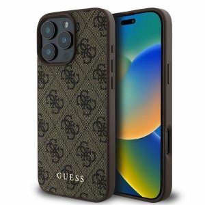 Guess GUHCP16LG4GFBR iPhone 16 Pro 6.3 brązowy/brown hardcase 4G Classic