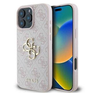 Guess GUHCP16L4GMGPI iPhone 16 Pro6.3 różowy/pink hardcase 4G Big Logo