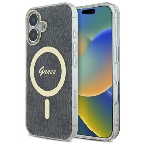 Guess GUHMP16MH4STK iPhone 16 Plus 6.7  czarny/black hardcase IML 4G MagSafe