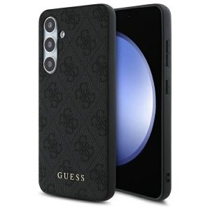 Guess GUHCS24FEG4GFGR S24 FE S721        szary/grey hardcase 4G Metal Gold Logo