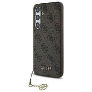 Guess GUHCS24FEGF4GBR S24 FE S721        brazowy/brown hardcase 4G Charms Collection