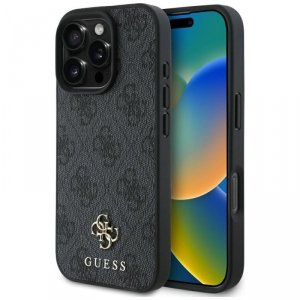 Etui Guess HC PU 4G Small 4G and Classic do iPhone 16 Pro Max MagSafe czarny