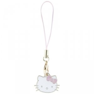 Hello Kitty zawieszka HKCPMKHP Phone     Strap różowy/pink Charm Kitty Head