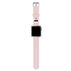 Karl Lagerfeld Pasek KLAWLSLKP Apple Watch 42/44/45mm różowy/pink strap Silicone Karl Heads