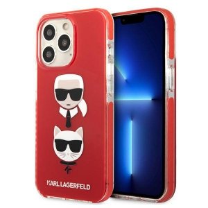 Karl Lagerfeld KLHCP13LTPE2TR iPhone 13 Pro / 13 6,1 hardcase czerwony/red Karl&Choupette Head