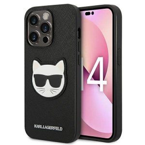 Karl Lagerfeld KLHCP14XSAPCHK iPhone 14 Pro Max 6,7 hardcase czarny/black Saffiano Choupette Head Patch