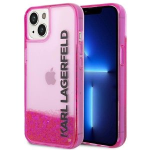Karl Lagerfeld KLHCP14SLCKVF iPhone 14 / 15 / 13 6,1 różowy/pink hardcase Liquid Glitter Elong