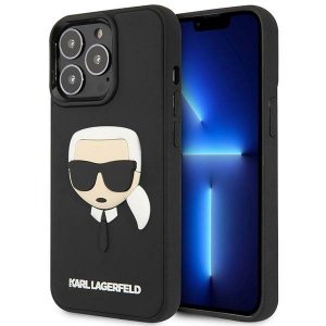 Karl Lagerfeld KLHCP14LKH3DBK iPhone 14 Pro 6,1 czarny/black hardcase 3D Rubber Karl`s Head