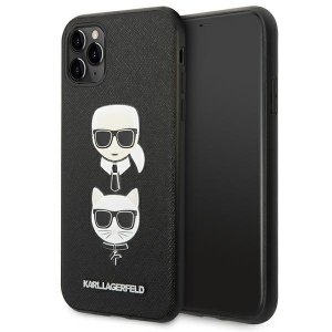 Karl Lagerfeld KLHCN58SAKICKCBK iPhone 11 Pro 5,8 czarny/black hardcase Saffiano Karl&Choupette Head