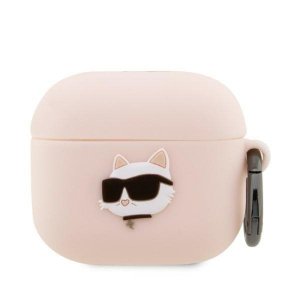 Karl Lagerfeld KLA3RUNCHP AirPods 3 cover różowy/pink Silicone Choupette Head 3D