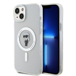 Karl Lagerfeld KLHMP15MHFCKNOT iPhone 15 Plus / 14 Plus 6.7 transparent hardcase IML Ikonik MagSafe