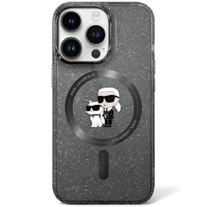 Karl Lagerfeld KLHMN61HGKCNOK iPhone 11 / Xr 6.1 czarny/black hardcase Karl&Choupette Glitter MagSafe