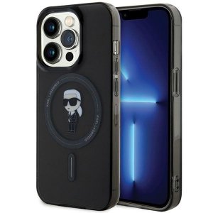 Karl Lagerfeld KLHMP14XHFCKNOK iPhone 14 Pro Max 6.7 czarny/black hardcase IML Ikonik MagSafe