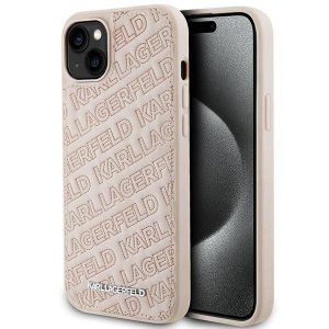 Karl Lagerfeld KLHCP15MPQKPMP iPhone 15 Plus / 14 Plus 6.7 różowy/pink hardcase Quilted K Pattern