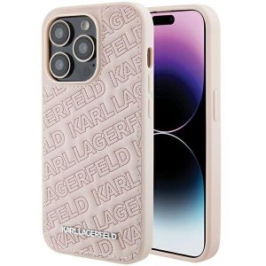 Karl Lagerfeld KLHCP15XPQKPMP iPhone 15 Pro Max 6.7 różowy/pink hardcase Quilted K Pattern