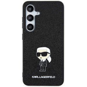 Karl Lagerfeld KLHCSA55GKNPSK A55 A556 czarny/black hardcase Fixed Glitter Ikonik Logo Metal Pin