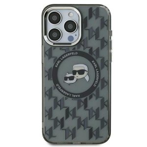 Karl Lagerfeld KLHMP16LHMCKMHK iPhone 16Pro 6.3 czarny/black IML Monogram Karl&Choupette Head MagSafe