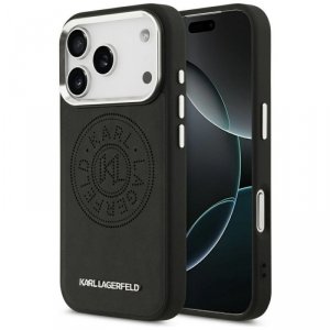 Etui Karl Lagerfeld Point & Metal Logo   MagSafe do iPhone 17 Pro czarny