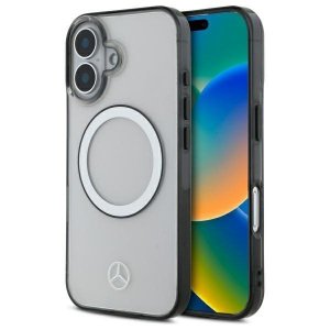 Mercedes MEHMP16S23HUOKC iPhone 16 6.1  transparent hardcase Printed logo MagSafe