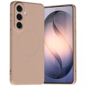 Etui Mercury Semi-Silicone MagSafe do    Samsung Galaxy S26+ różowo-piaskowy