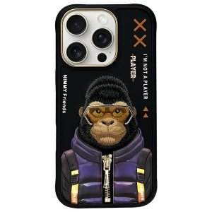 Nimmy etui iPhone 16 Pro Max 6.9        czarny/black Cool&Cute 2.0 Monkey